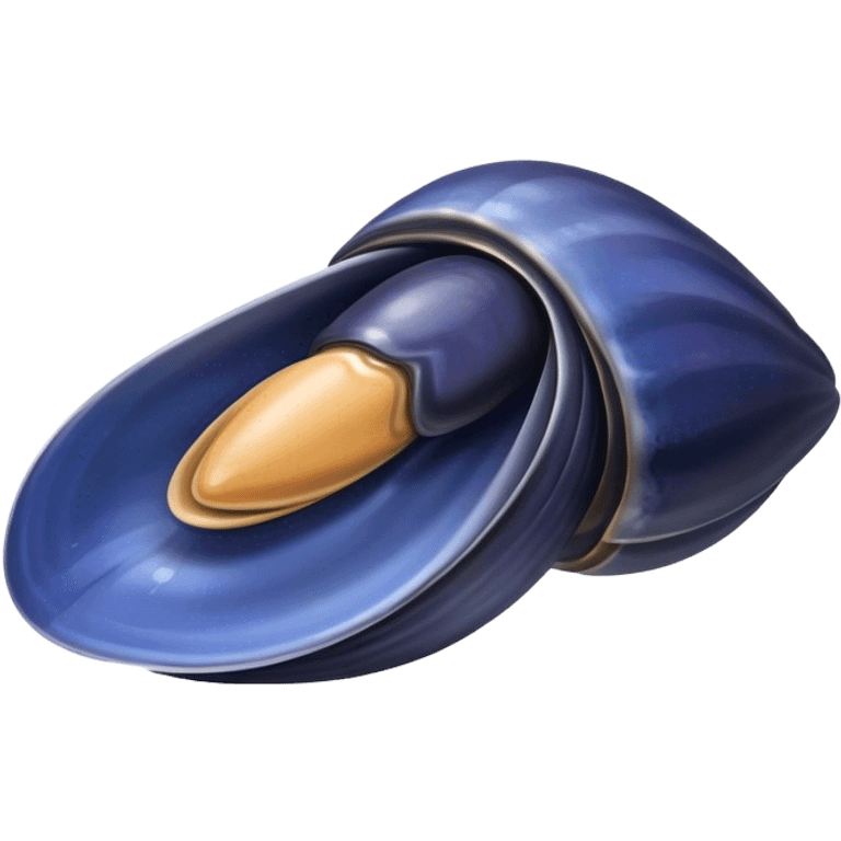 Blue mussel emoji