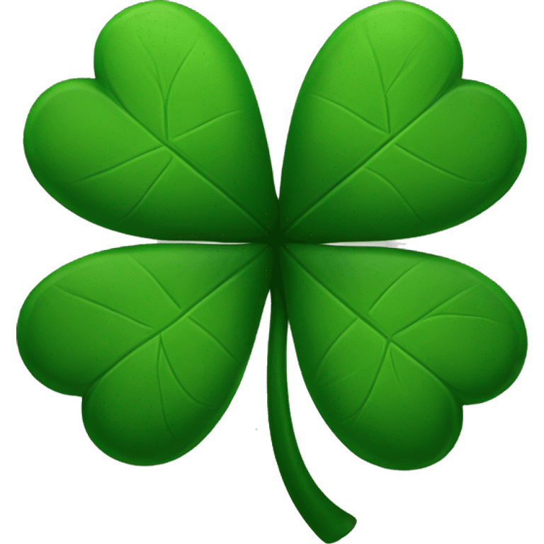 black 5 leaf clover emoji