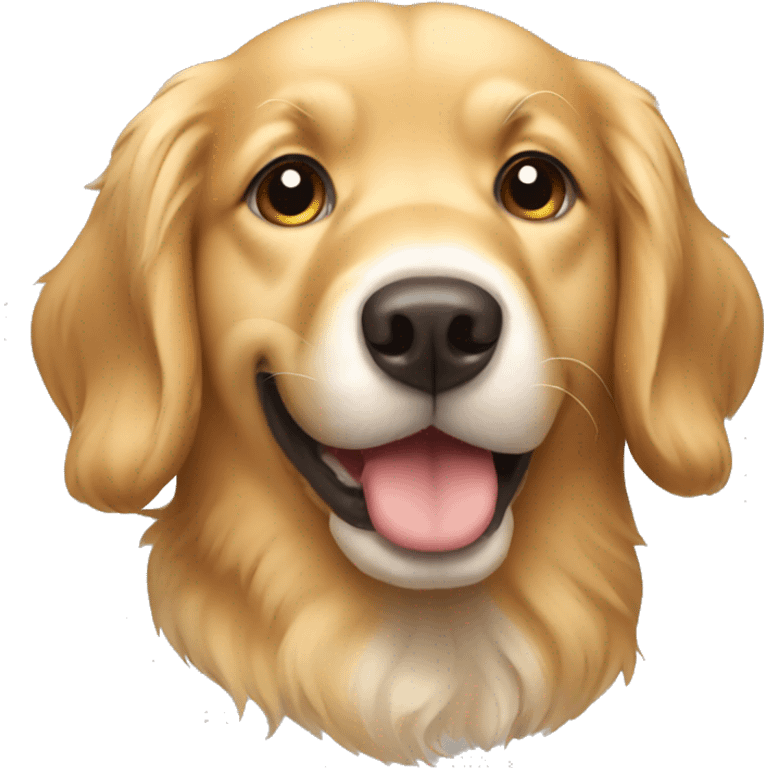 Cute dog golden retriever  emoji