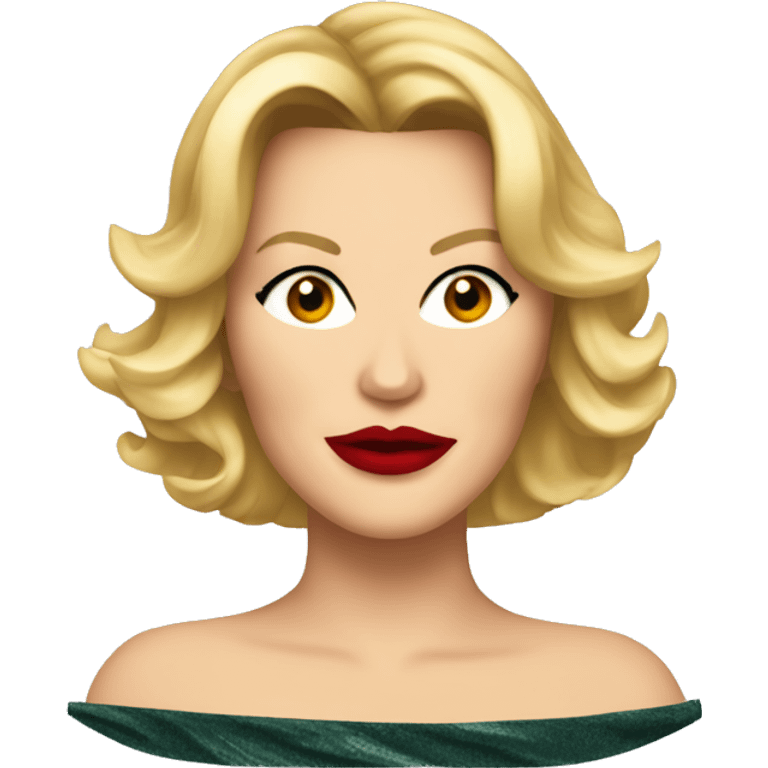 Samantha Jones with red lips  emoji