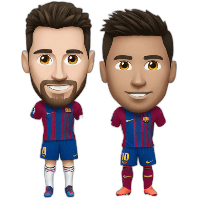 Messi and ronaldo emoji