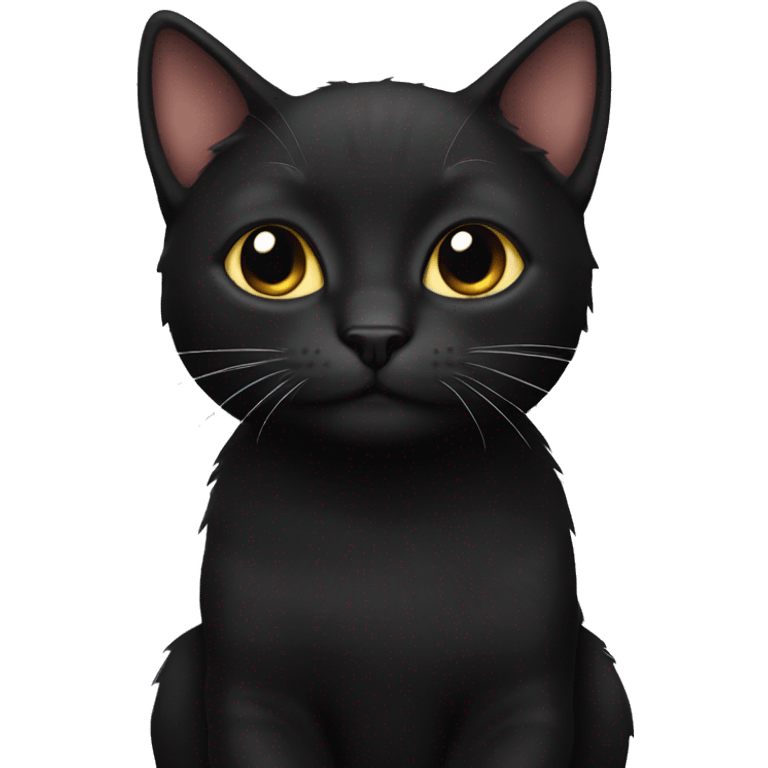 black kitty emoji