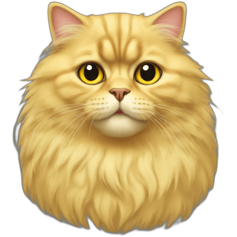 yellow persian cat emoji