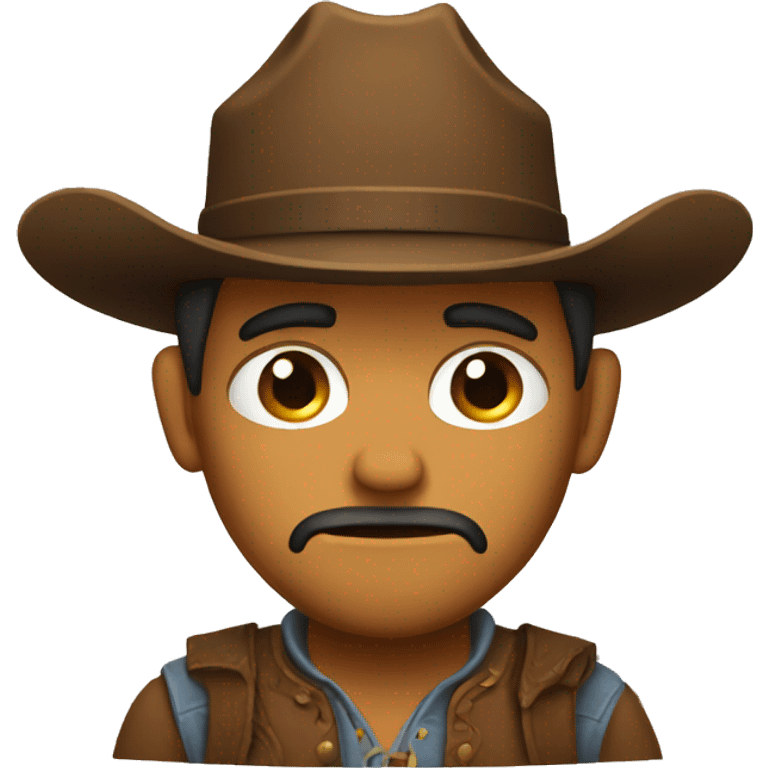 Sad cowboy emoji