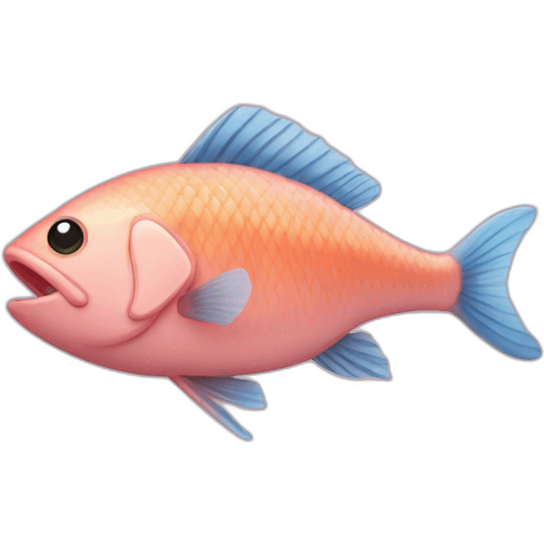 fish with pig face emoji