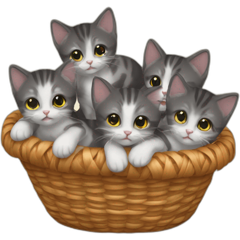 Basket of kittens emoji