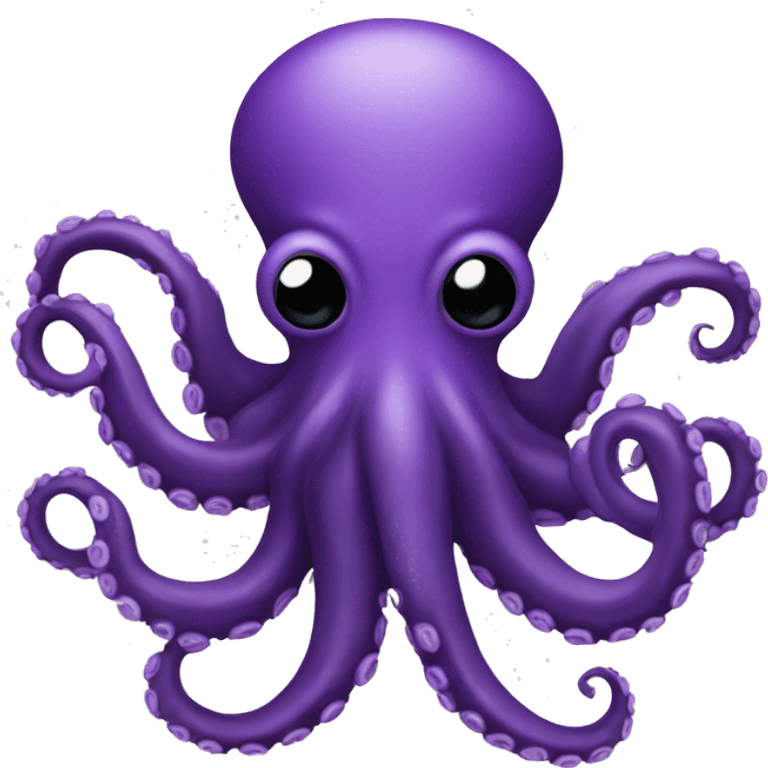 black - purple octopus emoji