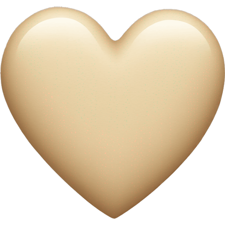 Beige heart emoji