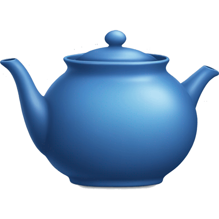 Blue teapot emoji