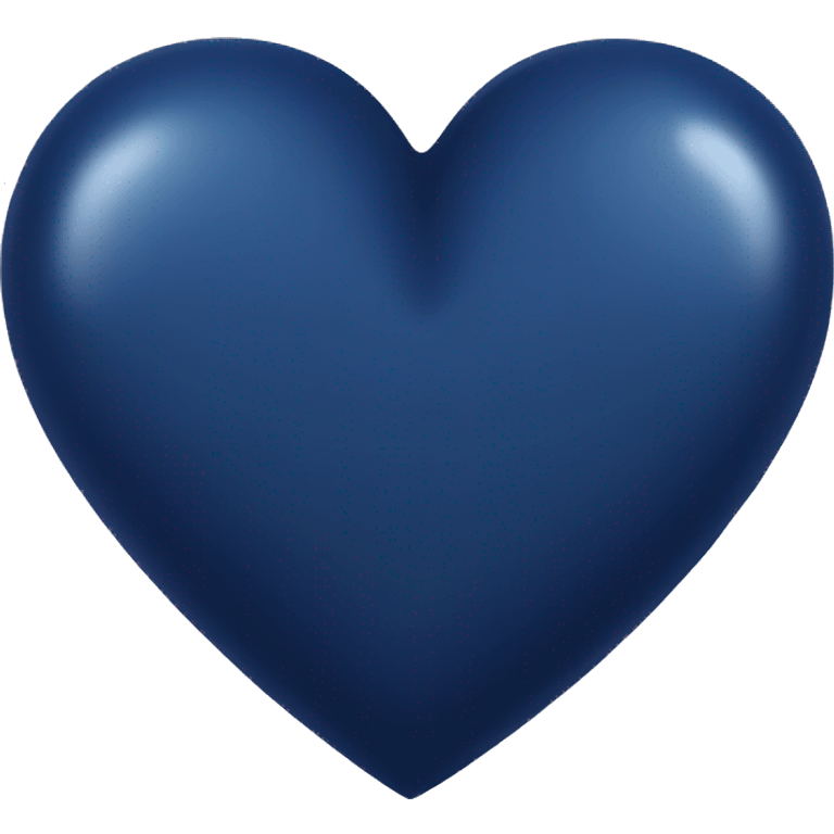 Navy blue heart emoji