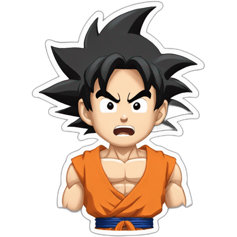 Goku mewing emoji