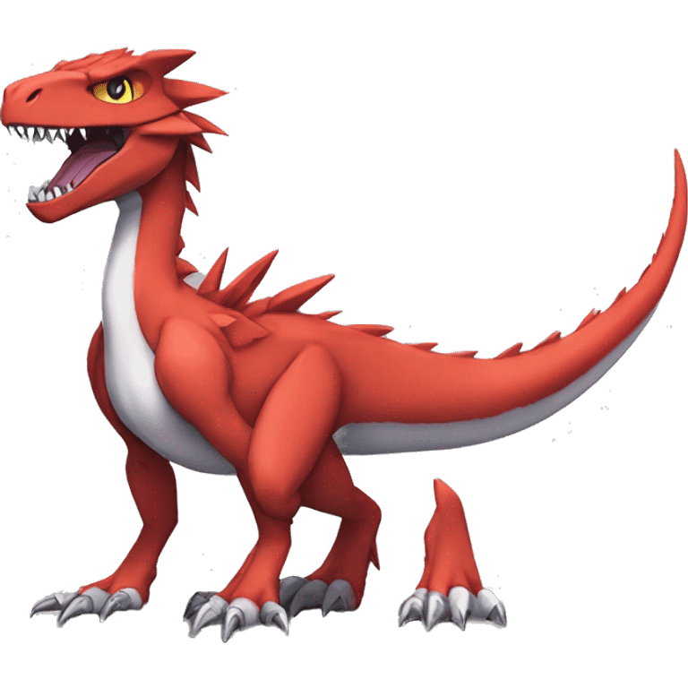  Cool Edgy Digimon-Fakemon-Guilmon-Velociraptor-Dragon full body emoji