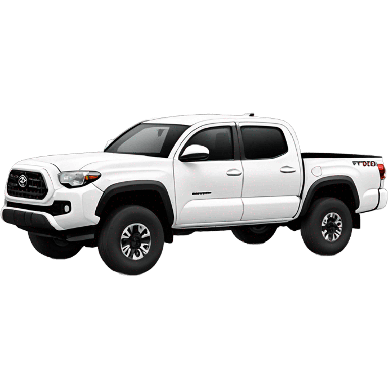 2016 White Toyota Tacoma TRD emoji