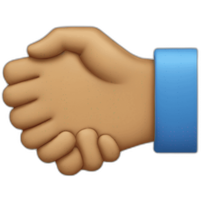 Handshake with the tip of the fingers emoji