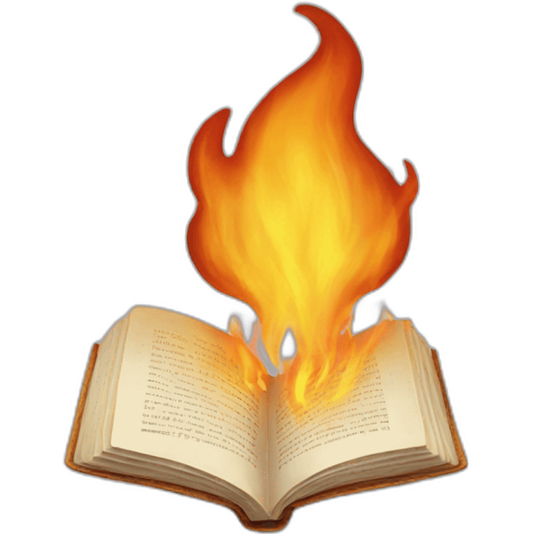 burning book emoji