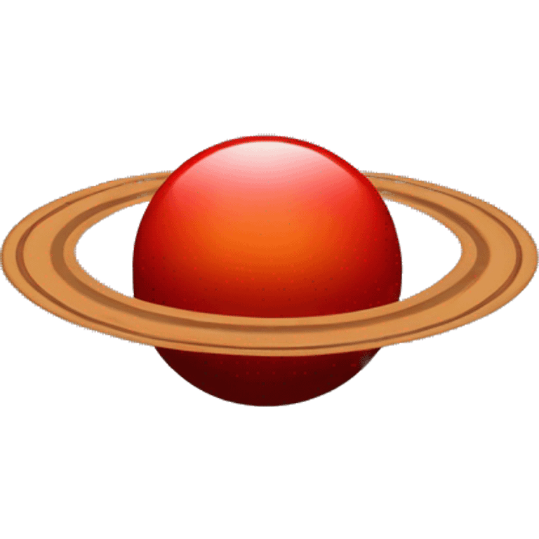 Red Saturn  emoji