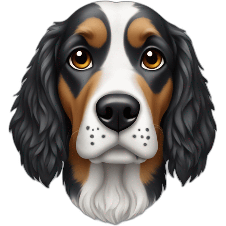 a dog setter anglais 3 colors emoji