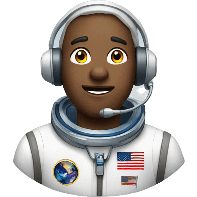 call center astronaut emoji