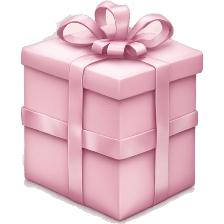 Light pink Christmas gifts under a white Christmas tree  emoji