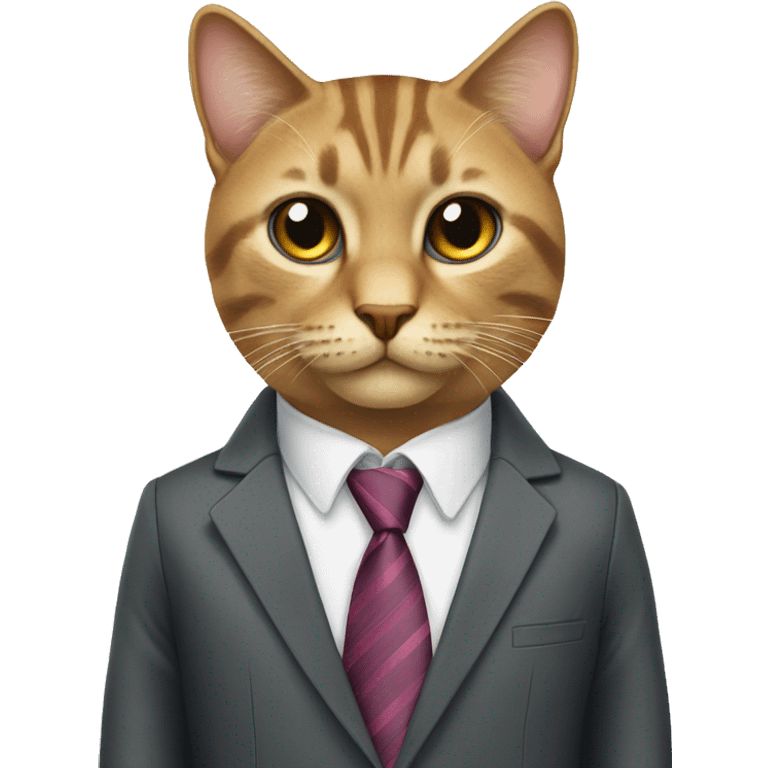 two business cats in ties emoji