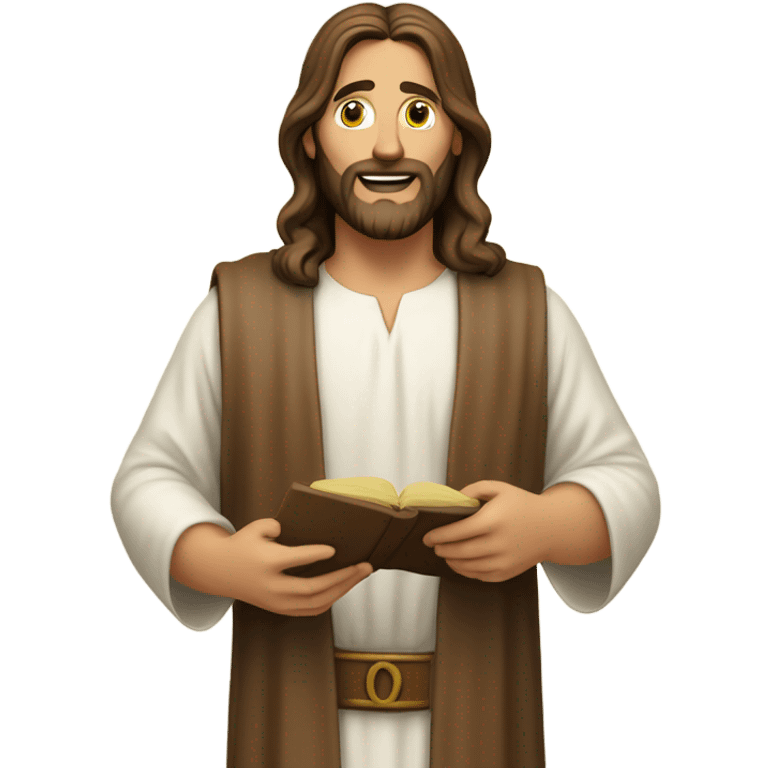 Jesus Christ accounting emoji