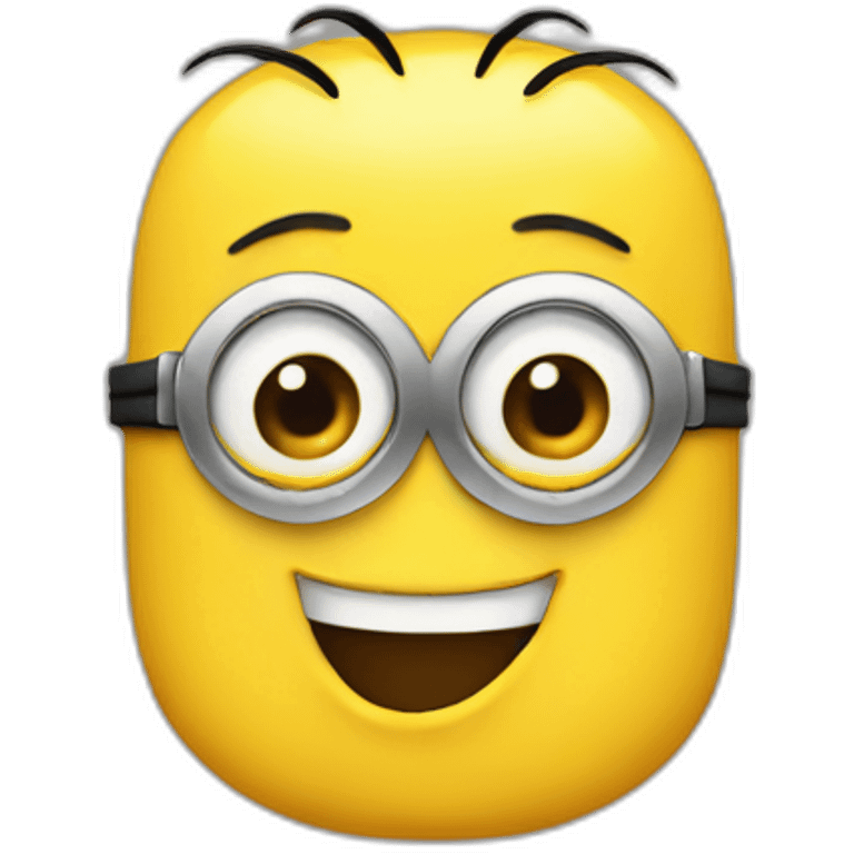 A winking emoji minion head emoji