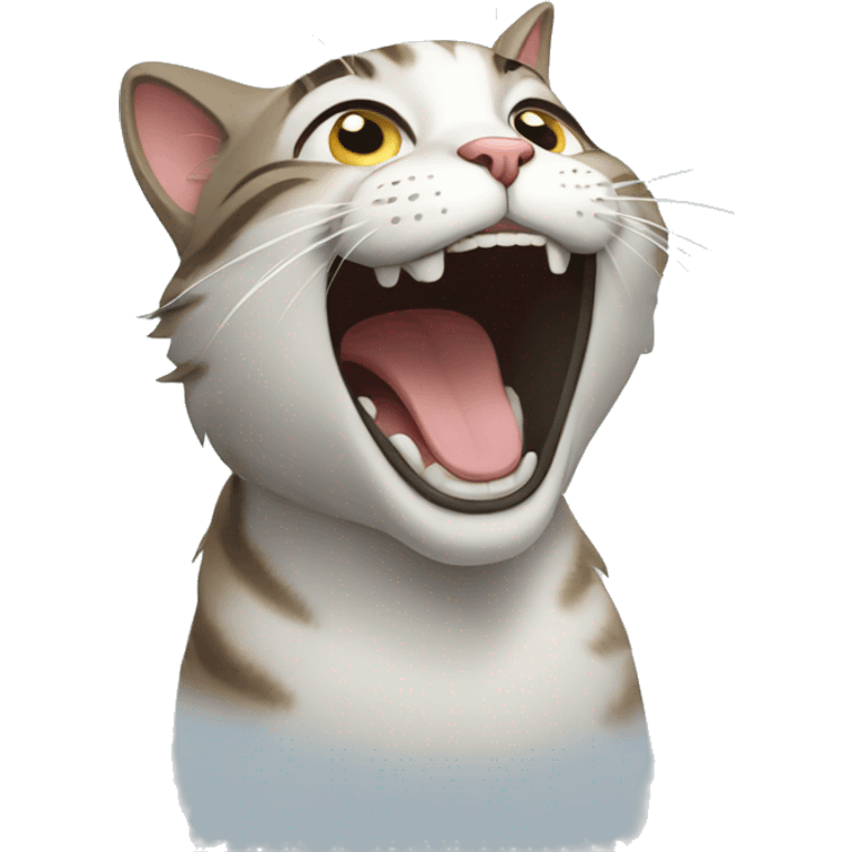 Cat laughing emoji