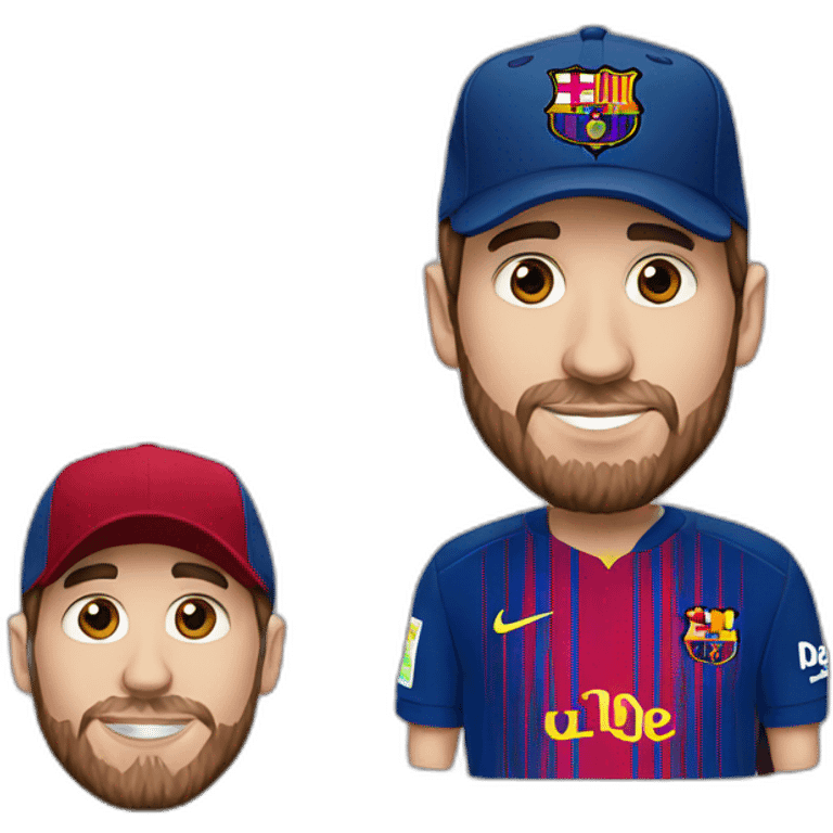 messi con gorra emoji