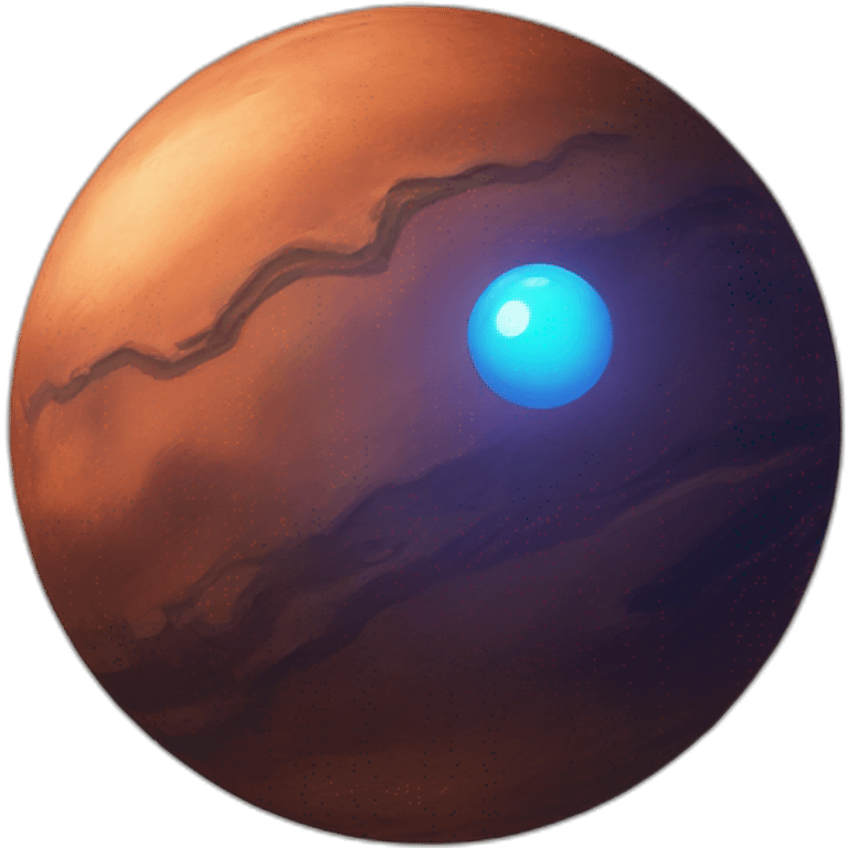 Planet Mars sphere emoji