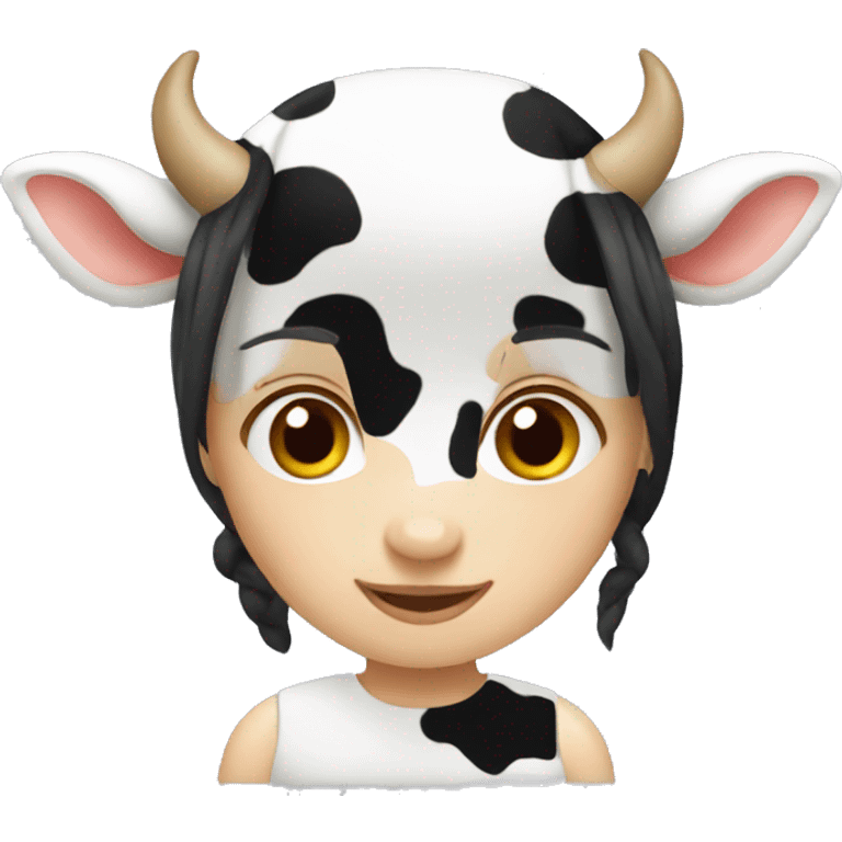 Girl cow emoji