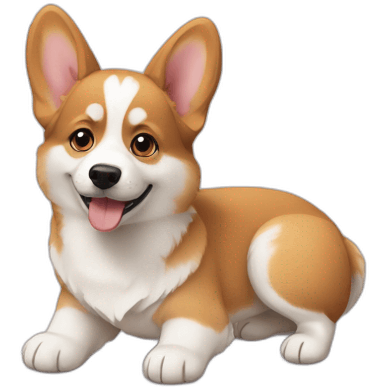 a "corgi puppy" beside a "husky puppy" emoji