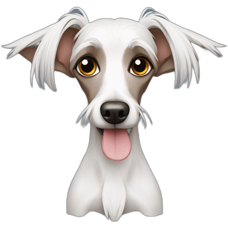 Chinese Crested kebab emoji