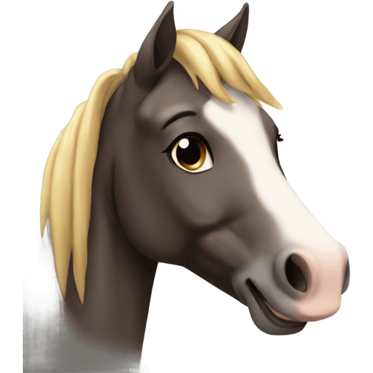 Horse cute emoji