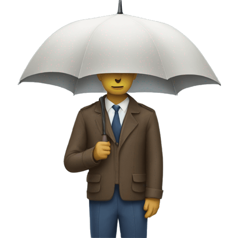 A man with umbrella  emoji