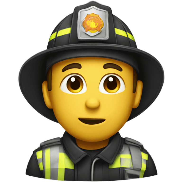 Fireman kissing emoji