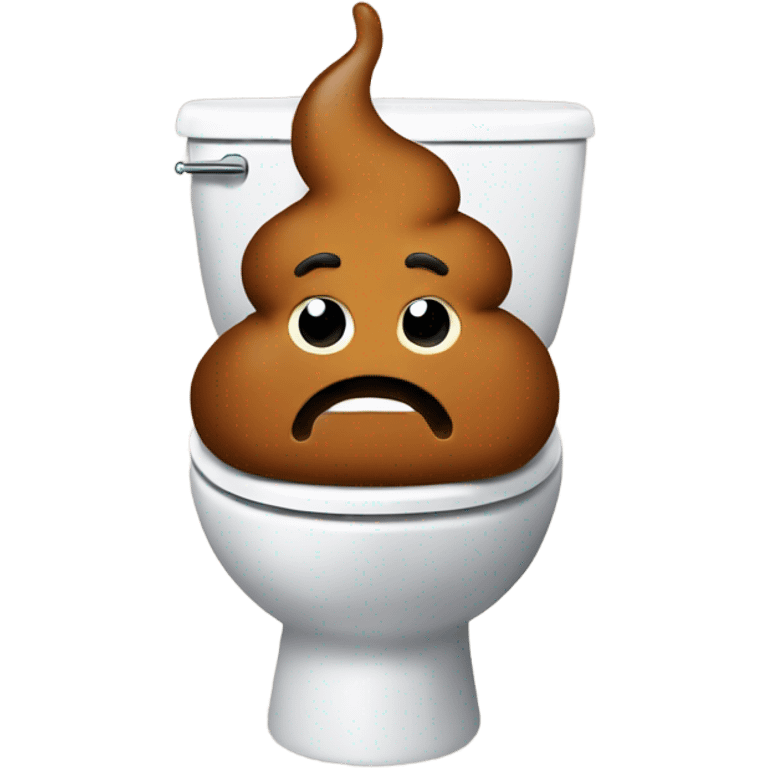 Poop in toilet  emoji