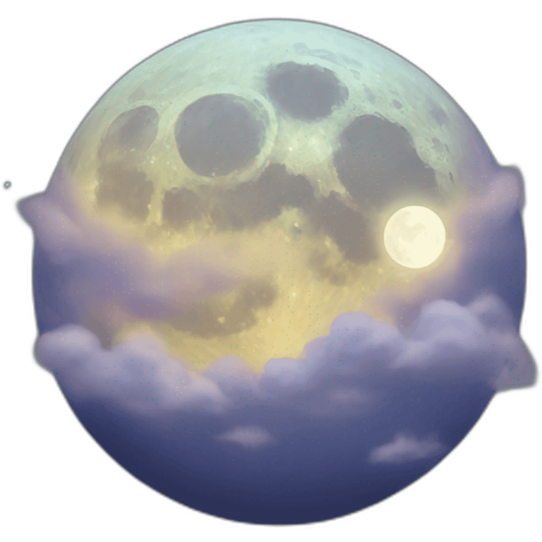 Mystical moon emoji