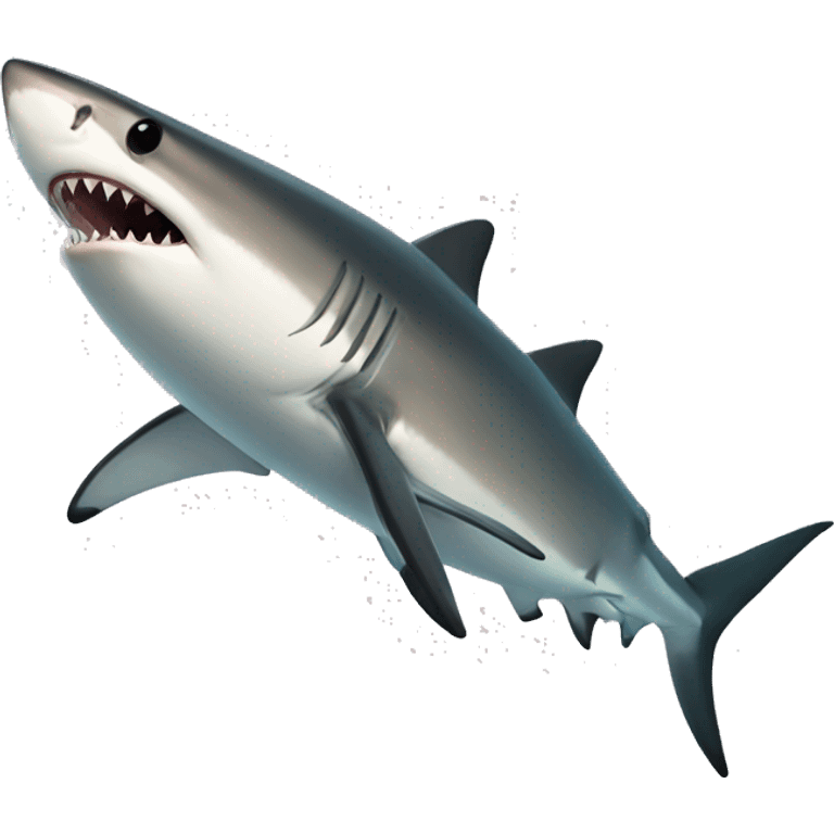 Black tip shark emoji