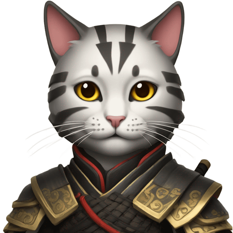 A cat samurai  emoji