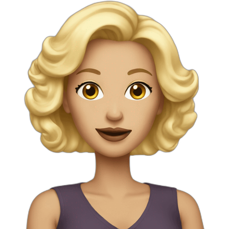 glam blonde mom emoji