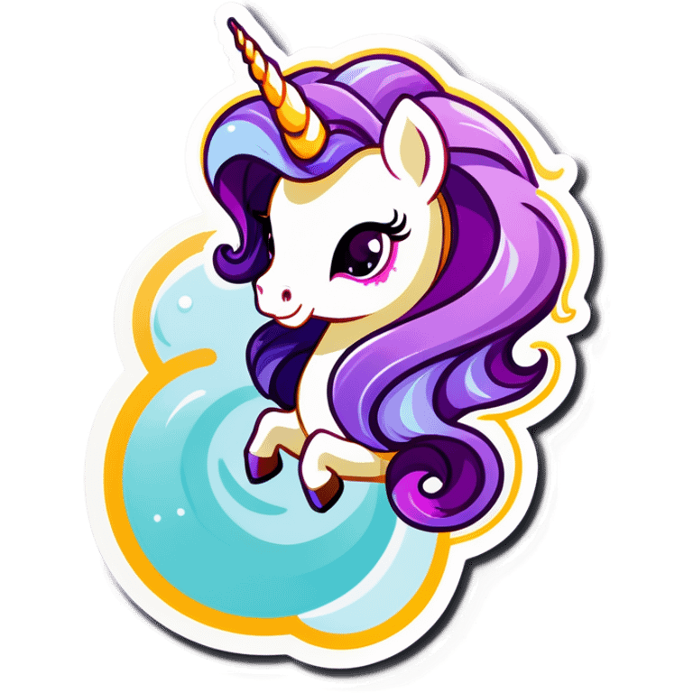 Aquarius amethyst unicorn  emoji