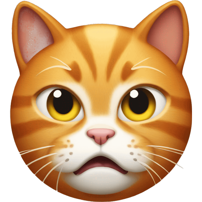 angry ginger cat emoji