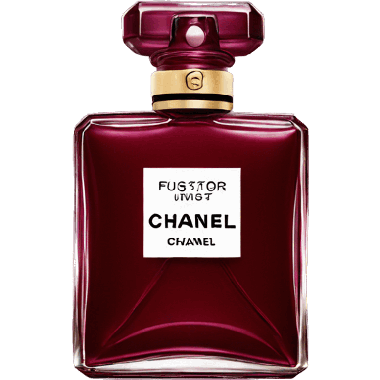 Chanel perfume burgundy  emoji