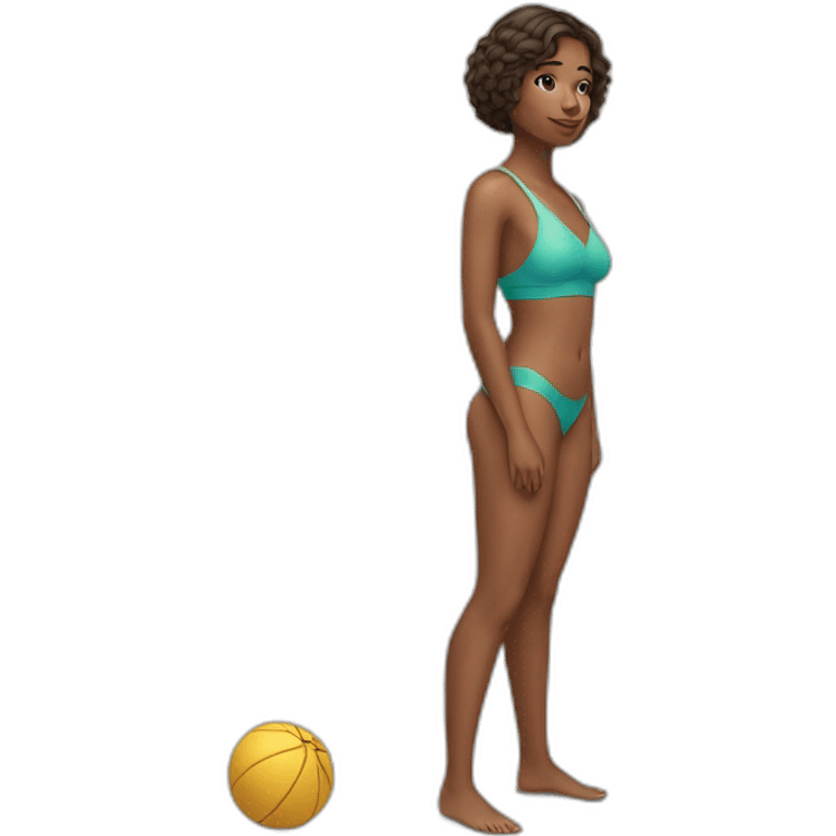 Femme en maillot de bain emoji