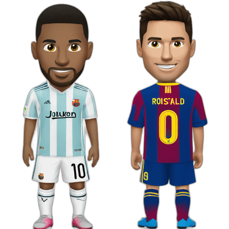 linel messi contre cristiano ronaldo emoji