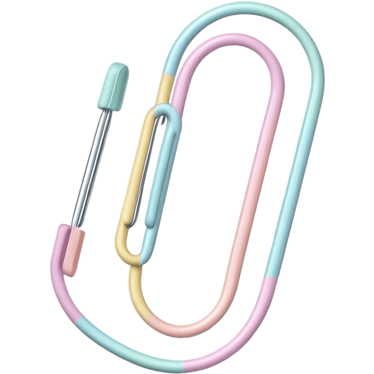 pastel paper clip emoji