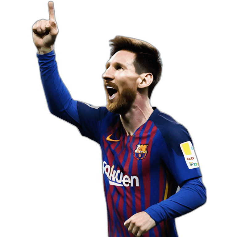 messi celebrating emoji