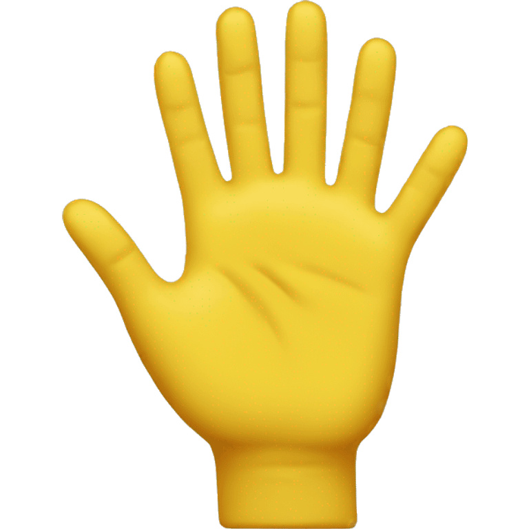 yellow hand emoji