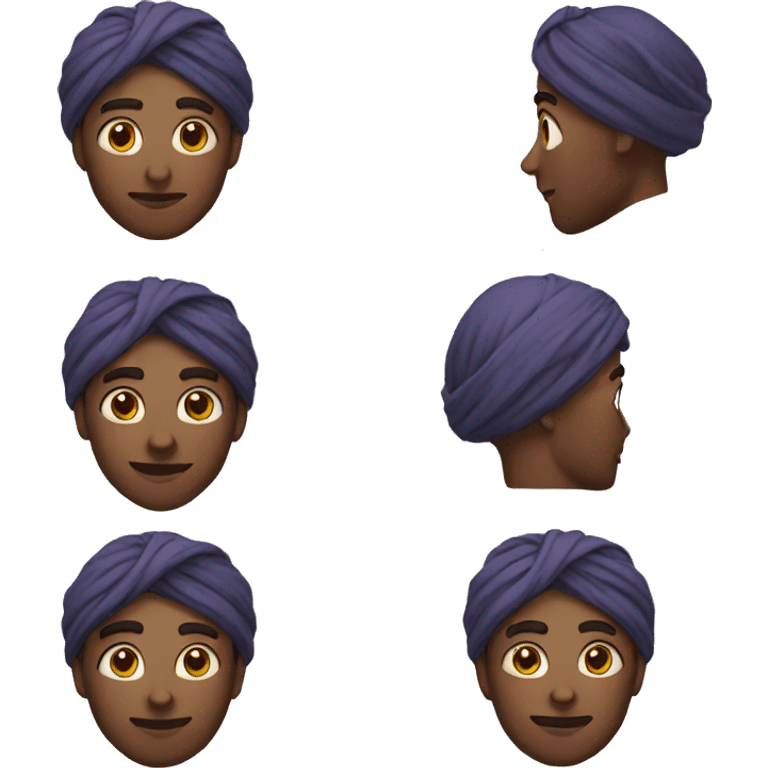 men wearing turban emoji