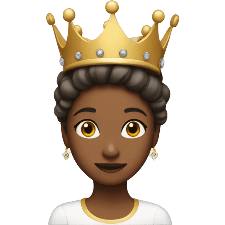 That girl with a crown  emoji